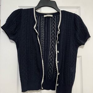 Darling Olive des olive short-sleeve cardigan